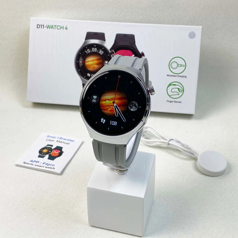 Smartwatch D11 Pro | Pantalla 1.52 Pulgadas, Llamadas Bluetooth, Carga Inalámbrica y Monitor ECG